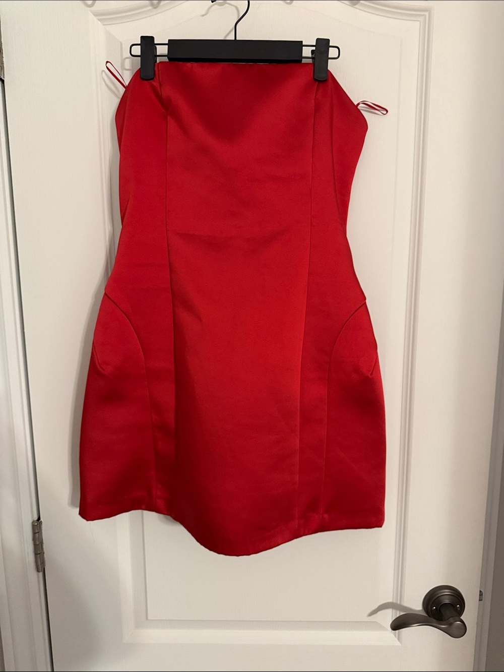 ZARA Red Strapless Dress